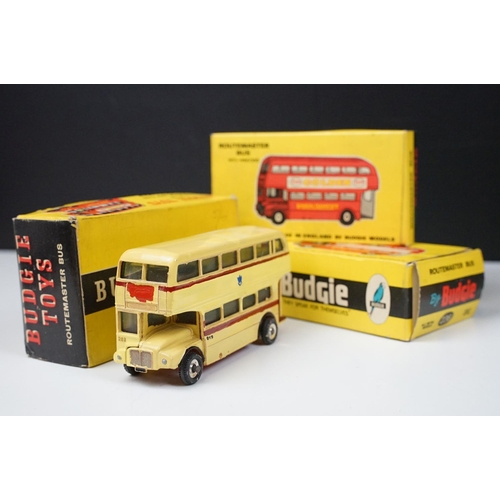 179 - 18 Boxed Budgie No 236 Routemaster Bus diecast models plus 7 x boxed Zebra Toys 30 Routemaster Bus d... 