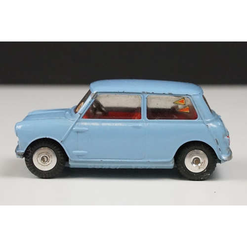 180 - Three boxed Corgi diecast models to include 226 Morris Mini Minor in pale blue with red interior (bo... 