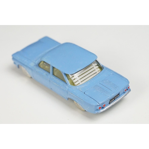 180 - Three boxed Corgi diecast models to include 226 Morris Mini Minor in pale blue with red interior (bo... 