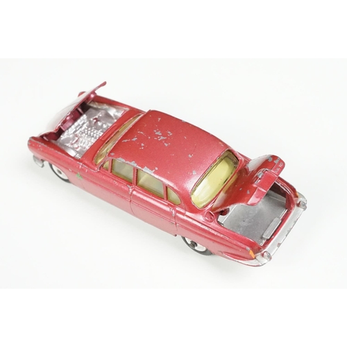 182 - Four boxed Corgi diecast models to include 238 Jaguar Mark X in metallic cerise with lemon interior,... 