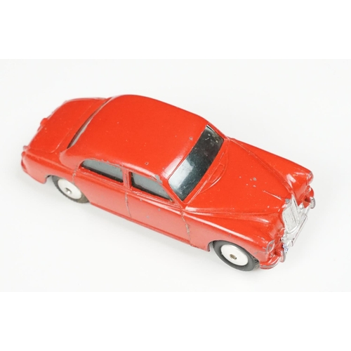 182 - Four boxed Corgi diecast models to include 238 Jaguar Mark X in metallic cerise with lemon interior,... 