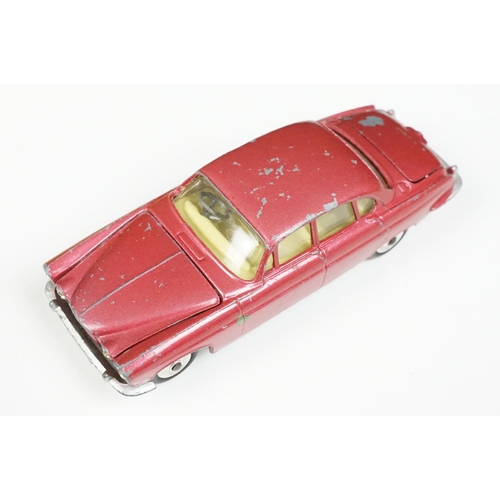 182 - Four boxed Corgi diecast models to include 238 Jaguar Mark X in metallic cerise with lemon interior,... 