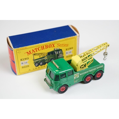 185 - Three boxed Matchbox King Size diecast models to include K1 Foden Tipper Truck with Hoveringham deca... 