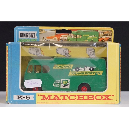 185 - Three boxed Matchbox King Size diecast models to include K1 Foden Tipper Truck with Hoveringham deca... 