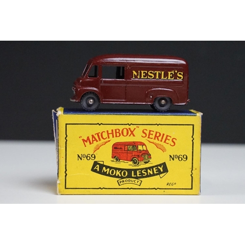 186 - 11 Boxed Matchbox Series MOKO Lesney diecast models to include 32, 2 x 16, 2, 42, 24, 23, 10, 60, 69... 