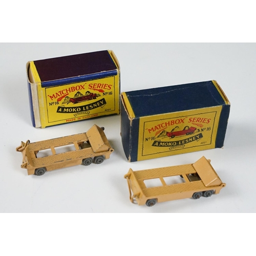 186 - 11 Boxed Matchbox Series MOKO Lesney diecast models to include 32, 2 x 16, 2, 42, 24, 23, 10, 60, 69... 