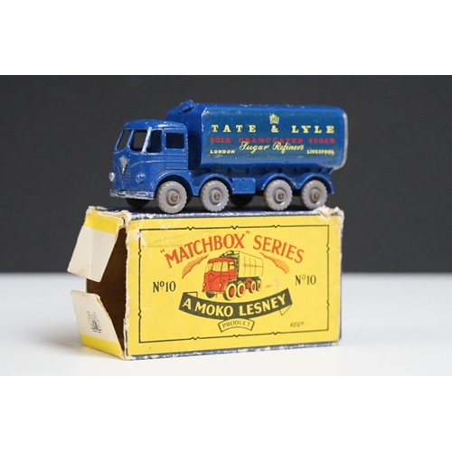 186 - 11 Boxed Matchbox Series MOKO Lesney diecast models to include 32, 2 x 16, 2, 42, 24, 23, 10, 60, 69... 