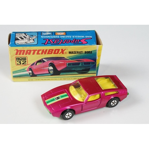 187 - 12 Boxed Matchbox Superfast & Rolamatics diecast models to include 2 x 20 Lamborghini Marzal, 32 Mas... 