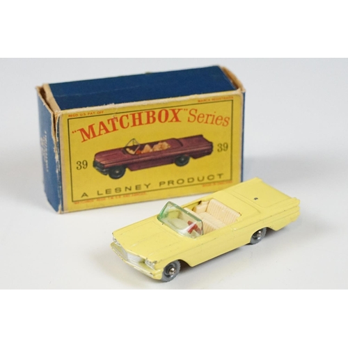 189 - Six boxed Matchbox Series diecast models to include 55 Police Patrol Car, 52 Maserati 4CLT 1948 (pai... 