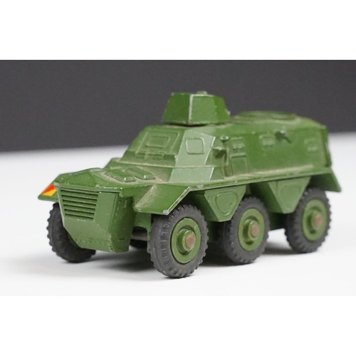 191 - Seven boxed Dinky military diecast models to include 2 x 660 Tank Transporter, 622 10 Ton Army Truck... 