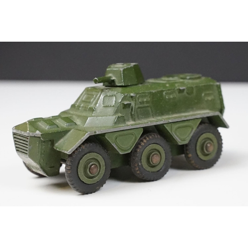 191 - Seven boxed Dinky military diecast models to include 2 x 660 Tank Transporter, 622 10 Ton Army Truck... 