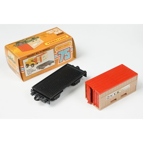 193 - 14 Boxed Matchbox 75 Series diecast models to include 2 x Passenger Coach, 2 x 47 Pannier Locomotive... 