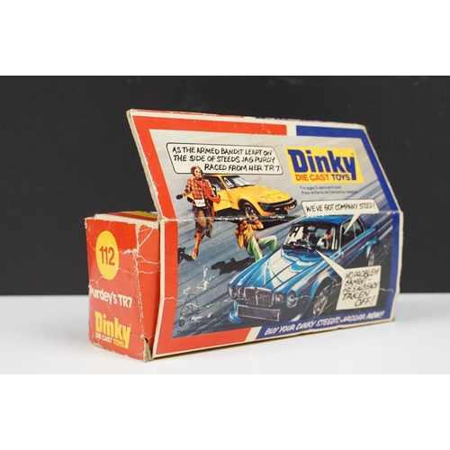 195 - Three boxed TV related models to include Dinky 477 Parsley's Car Morris Oxford Bull Nosed (with disp... 