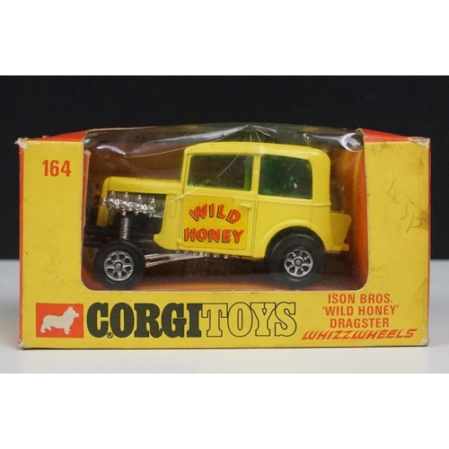 200 - Three boxed / cased diecast models to include 2 x Corgi Whizzwheels (164 ISON Bros Wild Honey Dragst... 