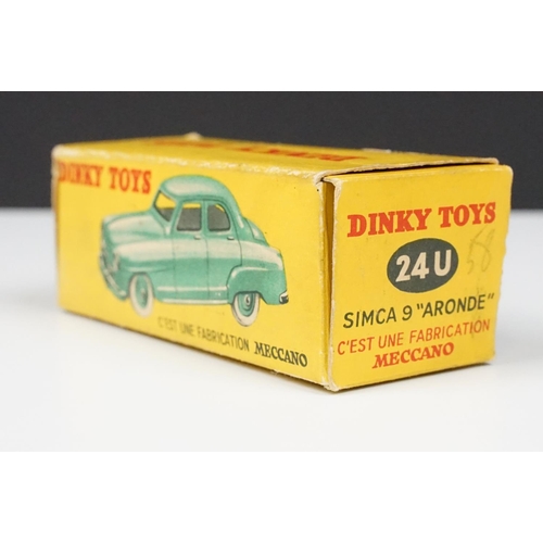 202 - Two boxed French Dinky diecast models to include 24T 2 CV Citroen diecast model in grey, cream hubs,... 