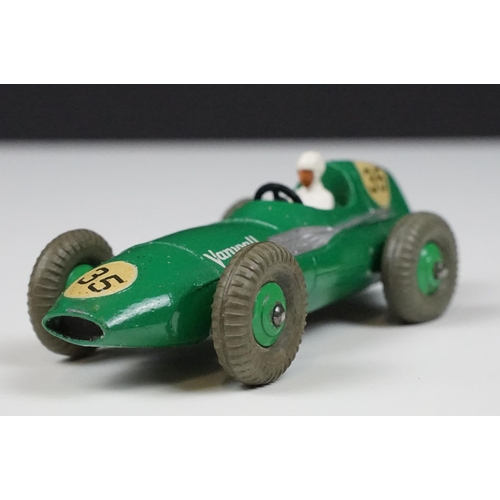 203 - Three boxed Dinky diecast racing cars to include 238 Jaguar Type D Racing Car in turquoise with blue... 