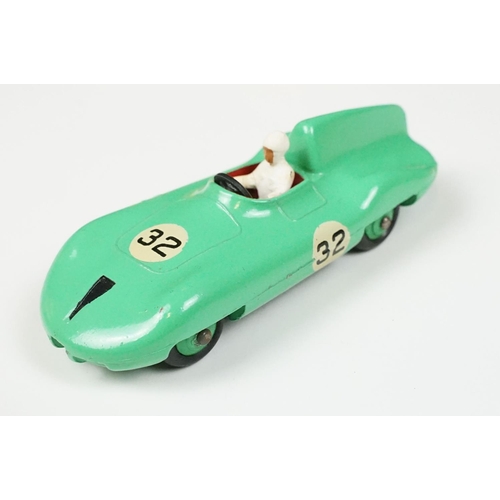 203 - Three boxed Dinky diecast racing cars to include 238 Jaguar Type D Racing Car in turquoise with blue... 