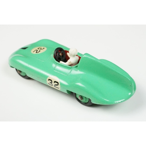 203 - Three boxed Dinky diecast racing cars to include 238 Jaguar Type D Racing Car in turquoise with blue... 