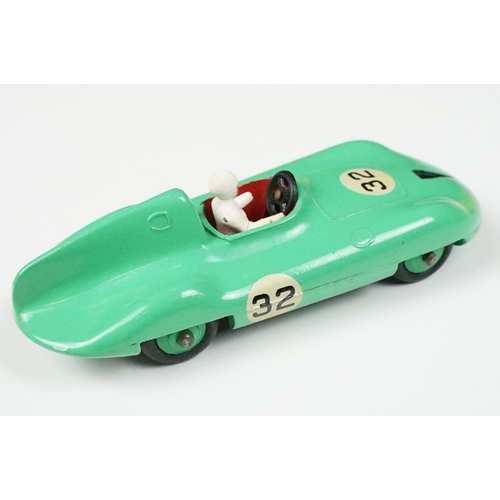 203 - Three boxed Dinky diecast racing cars to include 238 Jaguar Type D Racing Car in turquoise with blue... 