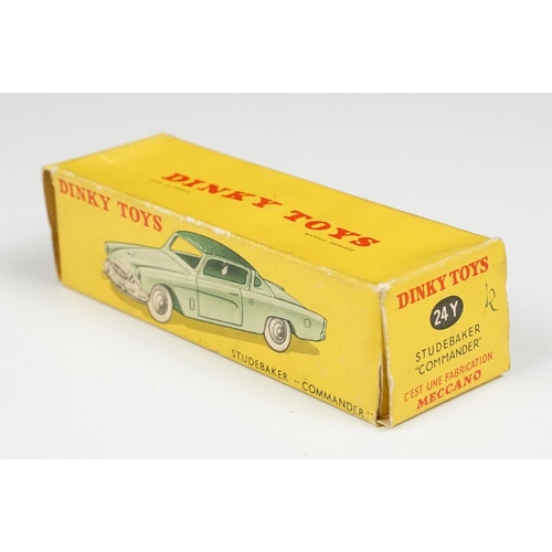 206 - Two boxed French Dinky diecast models to include 24Z Simca Versailles in pale yellow with black roof... 