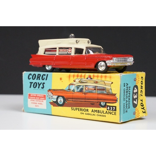 207 - Three boxed emergency service diecast models to include Dinky 253 Daimler Ambulance and 2 x Corgi (4... 