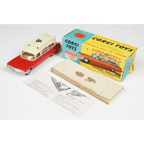 207 - Three boxed emergency service diecast models to include Dinky 253 Daimler Ambulance and 2 x Corgi (4... 