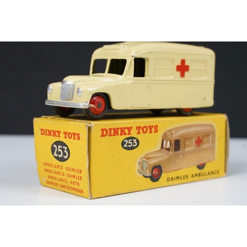 207 - Three boxed emergency service diecast models to include Dinky 253 Daimler Ambulance and 2 x Corgi (4... 