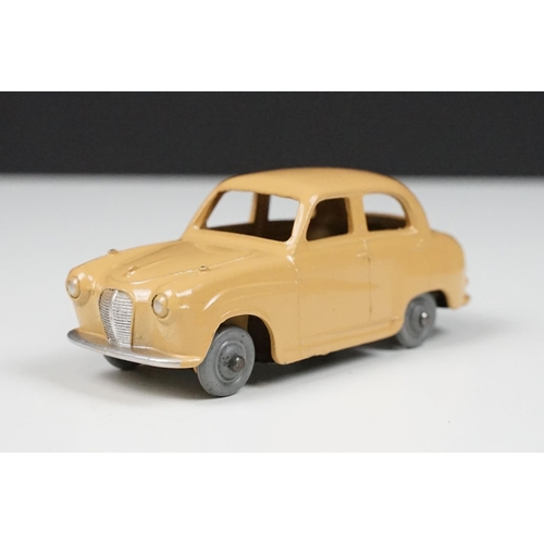 208 - Three boxed Dinky diecast models to include 160 Austin A10 Saloon in tan (diecast vg, gd box), 132 P... 