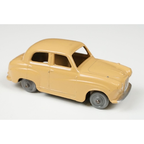 208 - Three boxed Dinky diecast models to include 160 Austin A10 Saloon in tan (diecast vg, gd box), 132 P... 