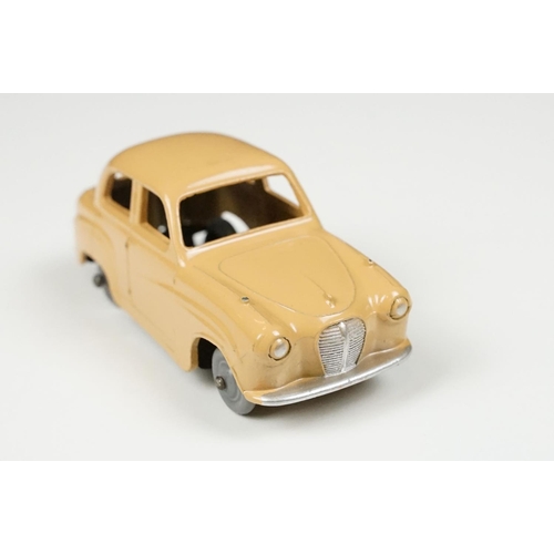 208 - Three boxed Dinky diecast models to include 160 Austin A10 Saloon in tan (diecast vg, gd box), 132 P... 