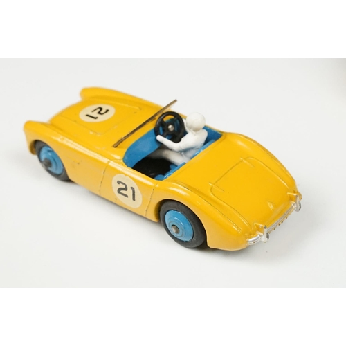 209 - Four boxed Dinky diecast models to include 110 Aston Martin DB3 Sports, 109 Austin Healey 100 Sports... 