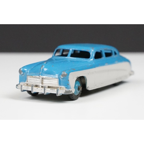 211 - Boxed Dinky 171 Hudson Commodore Sedan diecast model, scarce example with blue 'lowline' running int... 