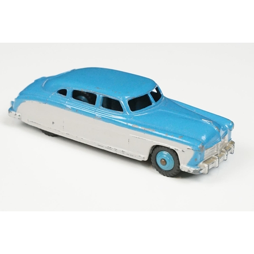 211 - Boxed Dinky 171 Hudson Commodore Sedan diecast model, scarce example with blue 'lowline' running int... 