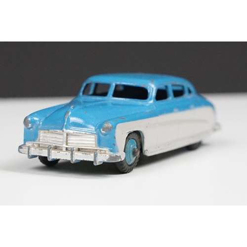 211 - Boxed Dinky 171 Hudson Commodore Sedan diecast model, scarce example with blue 'lowline' running int... 