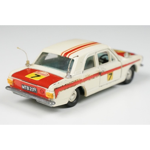 214 - Two boxed Dinky diecast models to include 168 Ford Escort in metallic red with white interior (dieca... 