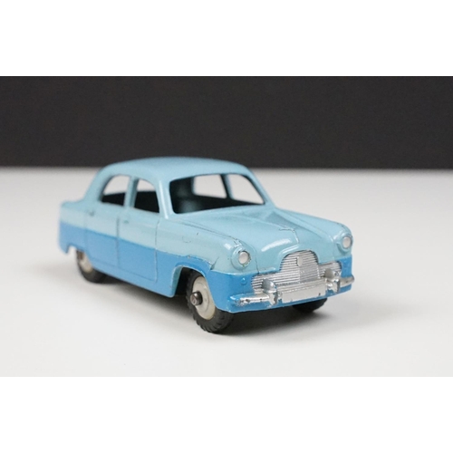 216 - Two boxed Dinky diecast models to include 162 Ford Zephyr Saloon in two tone blue and 167 A C Aceca ... 