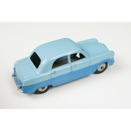 216 - Two boxed Dinky diecast models to include 162 Ford Zephyr Saloon in two tone blue and 167 A C Aceca ... 