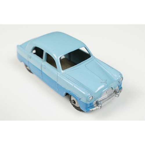 216 - Two boxed Dinky diecast models to include 162 Ford Zephyr Saloon in two tone blue and 167 A C Aceca ... 