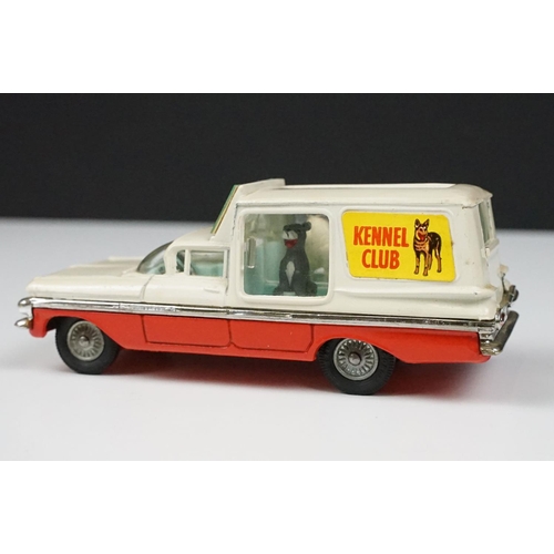 218 - Boxed Corgi 486 Kennel Service Wagon diecast model with 4 x dog figures, diecast and decals ex, box ... 