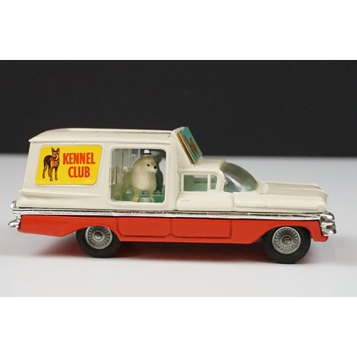 218 - Boxed Corgi 486 Kennel Service Wagon diecast model with 4 x dog figures, diecast and decals ex, box ... 