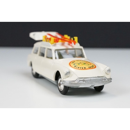 228 - Boxed Corgi 475 Citroen Safari Olympic Winter Sports 'By Special Request' diecast model in white, wi... 