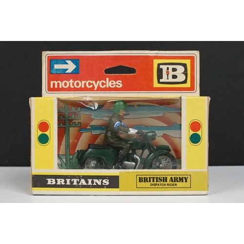 230 - 12 Boxed Britains Motorcycles models to include 9672, 9691, 9673, 9677, 9691, 9682, 9695, 9678, 9694... 