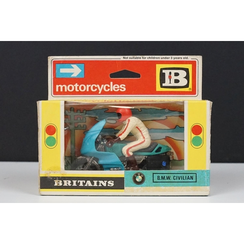 230 - 12 Boxed Britains Motorcycles models to include 9672, 9691, 9673, 9677, 9691, 9682, 9695, 9678, 9694... 