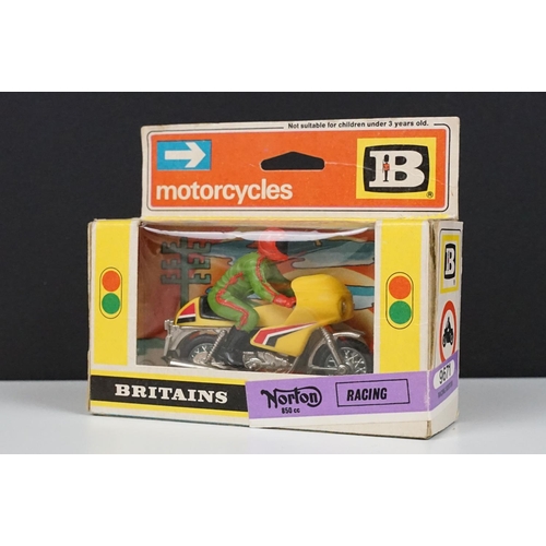 230 - 12 Boxed Britains Motorcycles models to include 9672, 9691, 9673, 9677, 9691, 9682, 9695, 9678, 9694... 