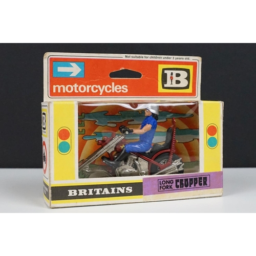 230 - 12 Boxed Britains Motorcycles models to include 9672, 9691, 9673, 9677, 9691, 9682, 9695, 9678, 9694... 