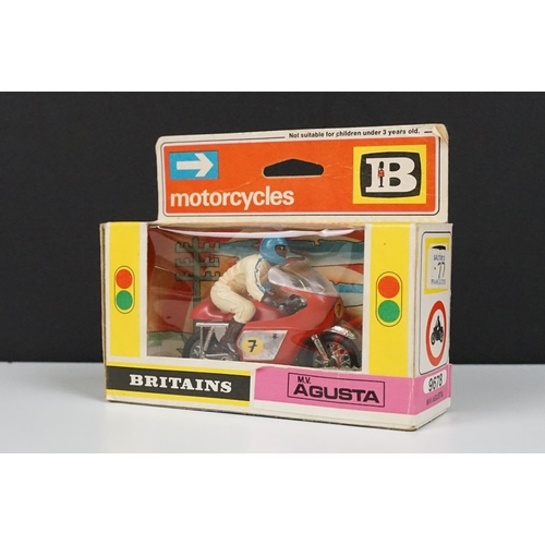 230 - 12 Boxed Britains Motorcycles models to include 9672, 9691, 9673, 9677, 9691, 9682, 9695, 9678, 9694... 