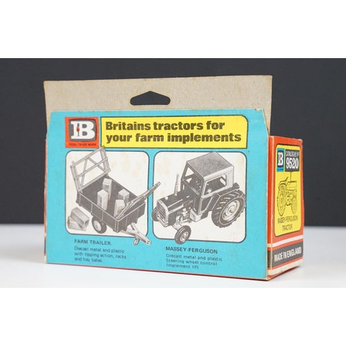 232 - Three boxed Britains farming tractor diecast models to include 2 x 9524 Ford 6600 Tractor blue and w... 