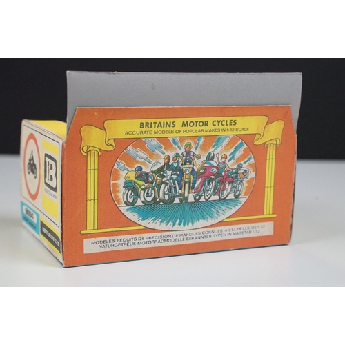 234 - Four boxed Britains Speedway motorbike model sets contained within gd reproduction boxes to include ... 