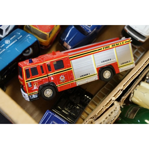 135 - Quantity of play worn mid 20th C onwards diecast models to include Dinky, Corgi, Matchbox etc featur... 