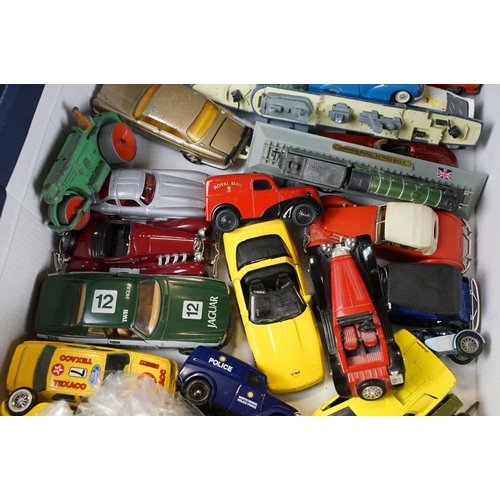 139 - Quantity of play worn mid 20th C onwards diecast models to include Dinky, Corgi, Matchbox, Burago et... 